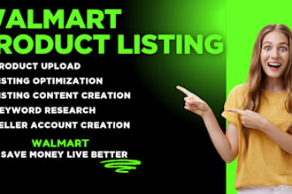 our agency will setup, optimize and manage walmart account