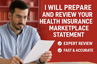 prepare and review your health insurance marketplace statement