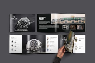 design product catalog, company profile, brochure, annual report