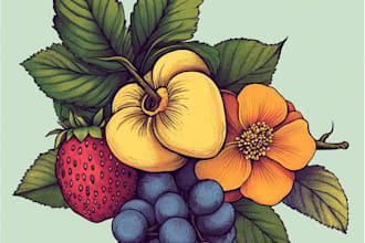 botanic illustrations for any type of content