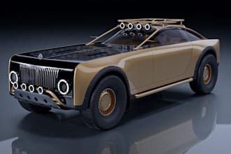 renew old car to luxurious car,audi car rendering, glb car, animate car for game