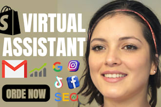 be your virtual assistant data entry shopify store VA, shopify store manager