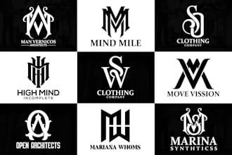 do modern luxury fashion and clothing brand logo design