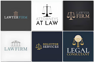 do modern legal, attorney and law firm logo design