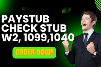 do payroll, paystub, check stub, w2, 1040, 1099
