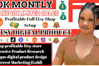 design a digital product mockup responsive hyperlinked planner, setup etsy shop