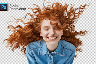 photoshop hair masking, cut out images, retouching within 2 hours