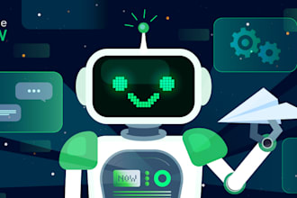 build custom manychat chatbot, live chat bot into thrivecart,smcart,gohighlevel