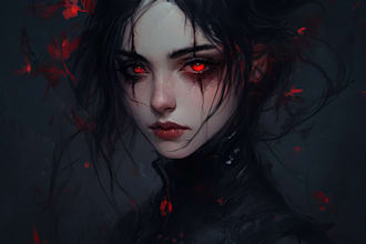 create a fantasy horror and fantasy horror character