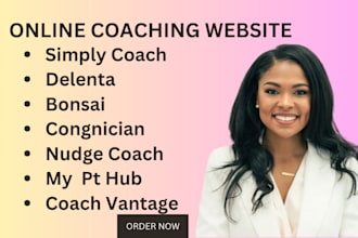 build your kajabi or coaching website with booking and community management