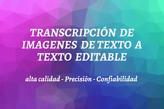 haré todos los documentos relacionados con la mecanografía y la entrada de datos
