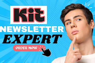 setup convertkit account design kit newsletter template kit landing page design
