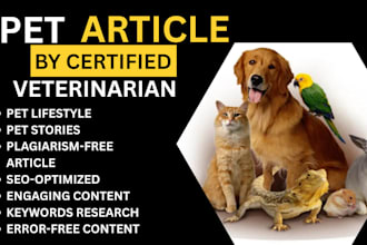 write a 1000 word article about pet care