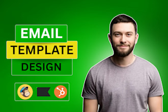 design mailchimp email template for your campaign in 12 hours