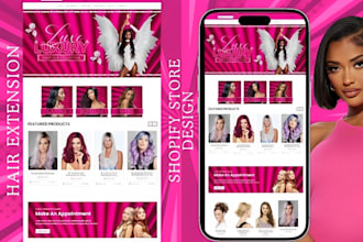 build hair extension shopify store beauty hair website hair extension store