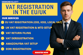 help you with eu vat registration de, pol, swe, esp est and invoicing compliance