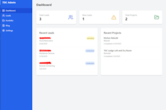 build custom admin dashboards with API integration
