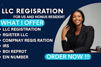 register us llc, get ein number file boi report for us and non us residents