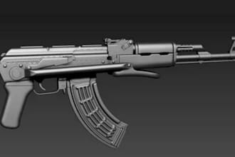 do 3d weapon, 3d sword, 3d gun, knight armor, 3d game asset for 3d printing