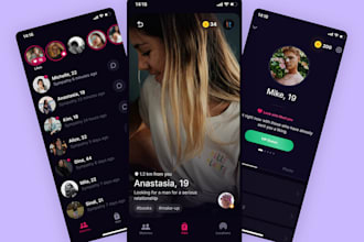 develop dating app like tinder,bumble,pof, hinge, livestream app inder clone app