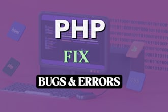 fix any PHP bug or error