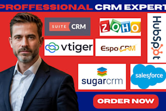 setup suitecrm sugarcrm vtiger espocrm hubspot salesforce zoho CRM
