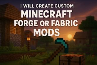 create custom minecraft forge or fabric mods