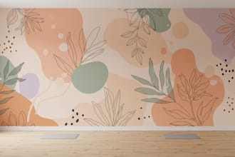 design a stunning digital mural in a unique artistic style