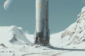 create a sci fi spaceship model