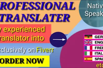 professionally translate text from one  to another language