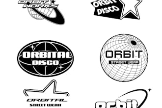 make professional y2k logo for your brand