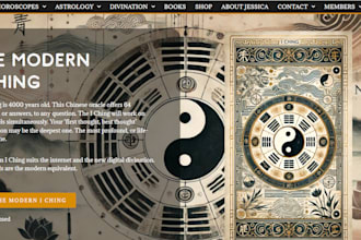 design seo optimized astrology website tarot psychic horoscope spiritual website