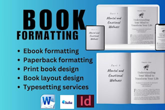 write format design manuscript book paperback typesetting,adobe indesign,ms word