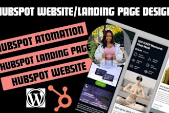 build hubspot landing page hubspot website and do hubspot crm automation flows
