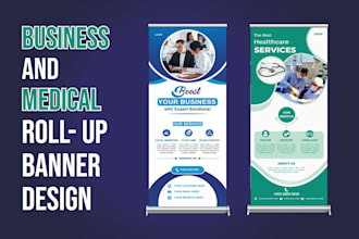 do billboard design, roll up banner or ads banner, trade show