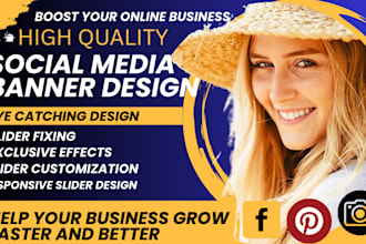 make professional website banner, slider, ad banner