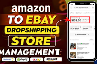 amazon aliexpress walmart to ebay, shopify dropshipping esty product lisiting