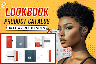 do brochure, magazine design, catalog design, and stylish look book layouts