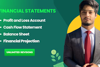 prepare financial statements, profit and loss, financial projections