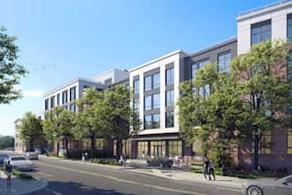 render existing building, remodel elevation, real estate virtual staging, 3dsmax