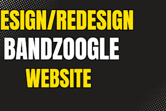 design an attractive bandzoogle website and store