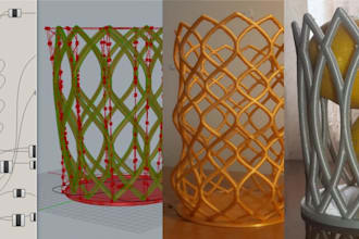 create 3d custom parametric product for 3d printing, cnc, or manufacturing