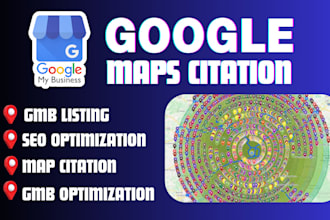 do 15,000 google map citations for gmb top ranking and local business SEO