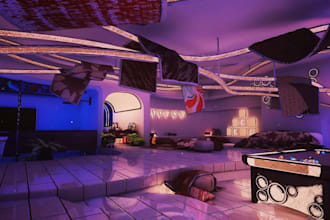 create custom vrchat world, vr world,  3d game environment, vrc world, vrchat