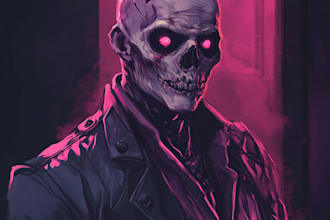 draw a fantasy horror and any fantasy horror character