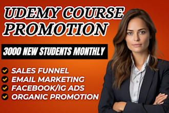 udemy online course promotion thinkific course marketing kajabi ebook sales seo