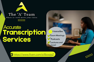 accurately transcribe your audio or video files to text