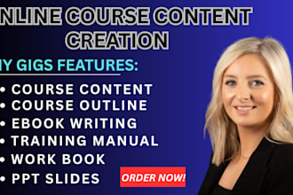 do online course creation, course curriculum, lesson plan, ebook course content