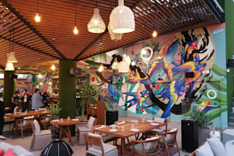 create stunning murals or wall art for unique brands and spaces