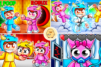 draw cartoon thumbnails in roblox, minecraft and many styles
